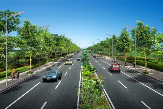 Real Watt 80W Windproof and Rainproof Outdoor Split LED Solar Power Street Light 