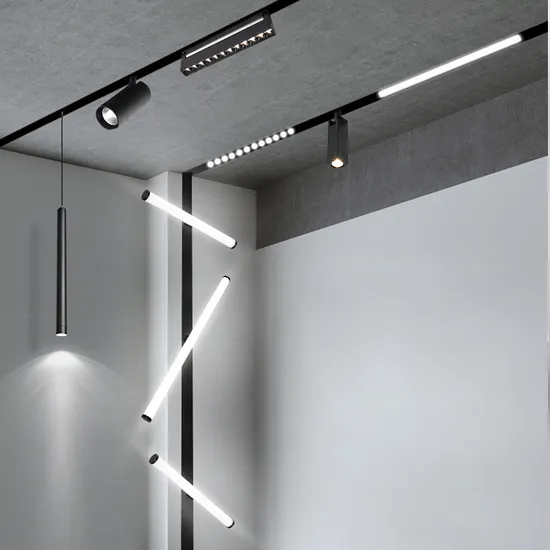 Adjustable Magnetic Track Lighting Solution for Retail Spaces 