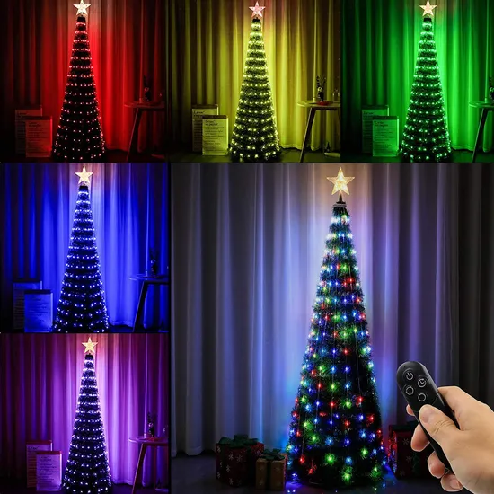 Christmas Decoration Cone Tree Lights Decorative with LED for Party Outdoor Garden 
