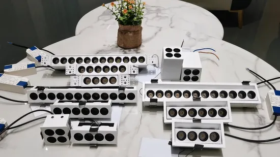 20W Linear Downlight Recessed LED Linear Light Aluminum CCT Adjustable 