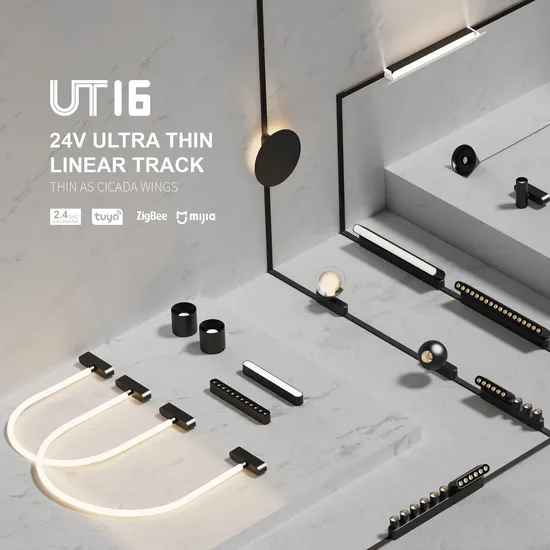 24V 45mm Ultra Thin Ceiling Track Lamp Track Rail System LED Magnetic Track Lighting 