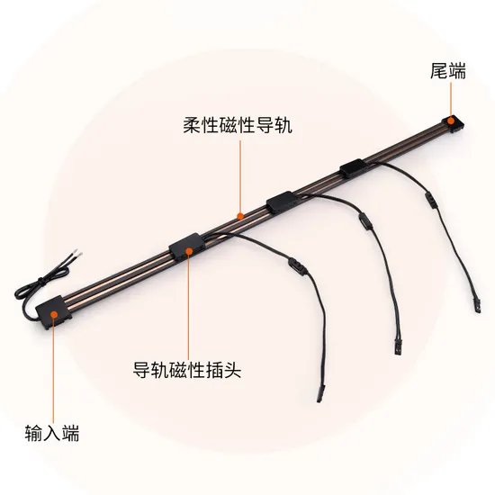 Mini Shelf Power Track Supply System Magnetic Ultra Thin Flexible Guide Rail Surface Glue Tape Mounting 