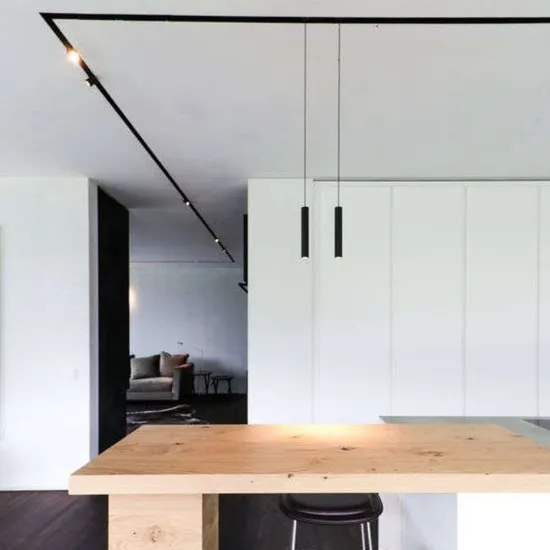 Indoor Slim Magnetic Lighting LED Ultra Thin Magnetic Track Light System for Residential Shop 